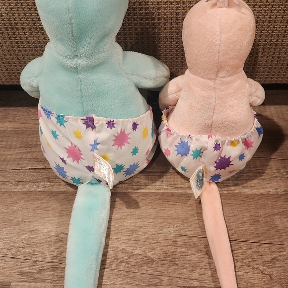 Set of 2 Gund Pink & Teal ZWIBBLE DIBBLE Plush Toys From Late 80s Early 90s - Picture 3 of 15
